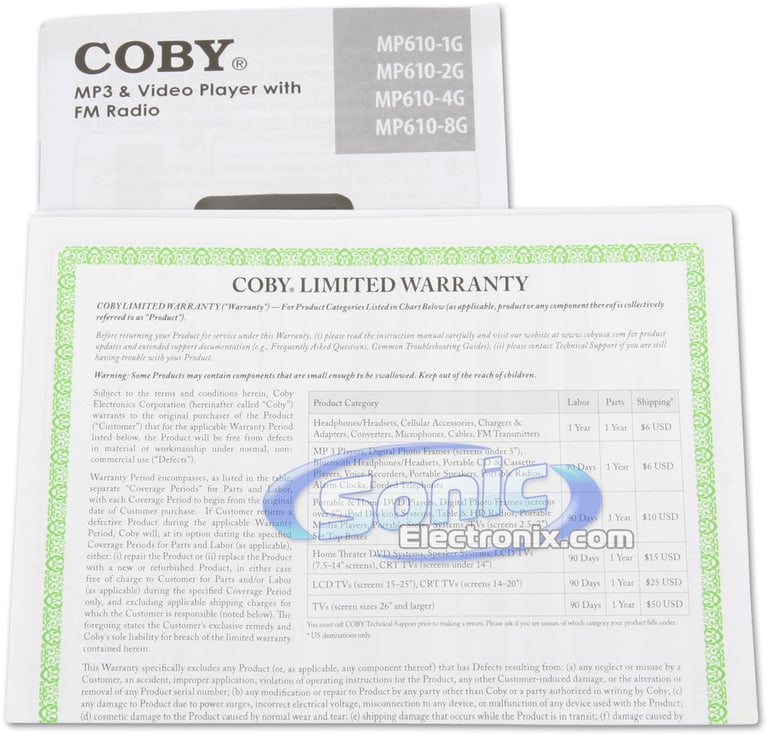Coby MP610-4G (Red) Image 7