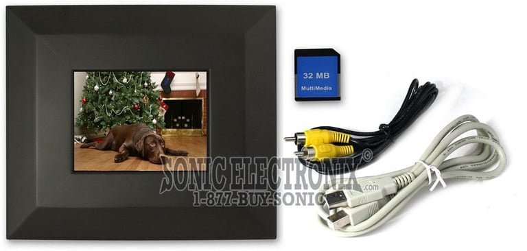 Brookstone 6" Digital Photo Slide Show Frame Image 1