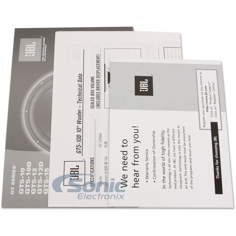 JBL GT5-12D Open Box Incomplete Image 12