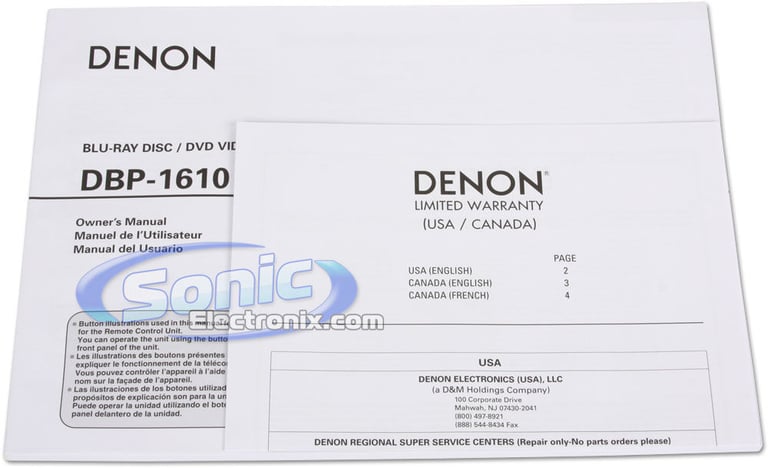 Denon DBP-1610 Image 10