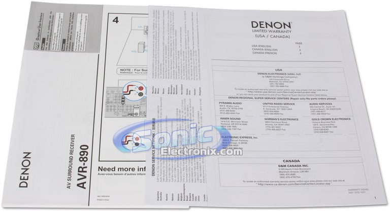 Denon AVR-890 Image 14