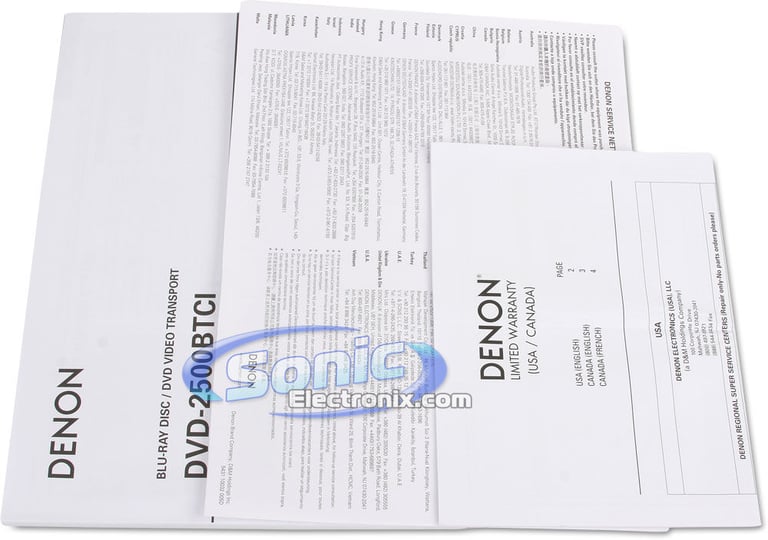 Denon DVD-2500BTCI Image 8