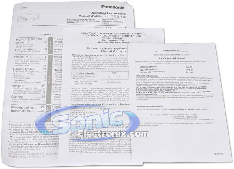 Panasonic SR-DG182 Image 7
