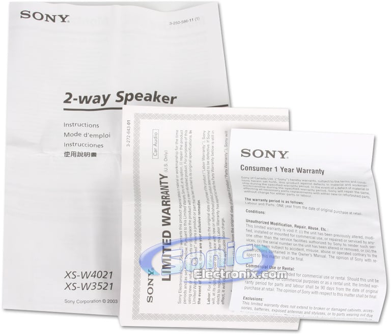 Sony XS-W4021 Image 7