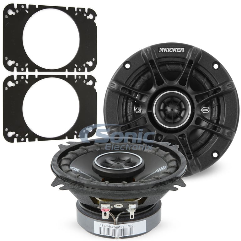 Kicker 41DSC44 w/ 4" x 6" Speaker Adapters Image 1