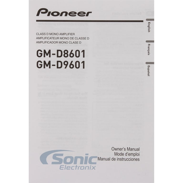 Pioneer GM-D9601 Open Box Complete Image 7
