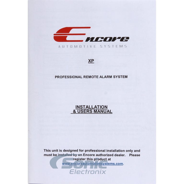 Encore XP 1-Way Keyless Entry Car Alarm and 4-Door Power Lock Kit (FREE Upgrade to Encore E3) Image 10