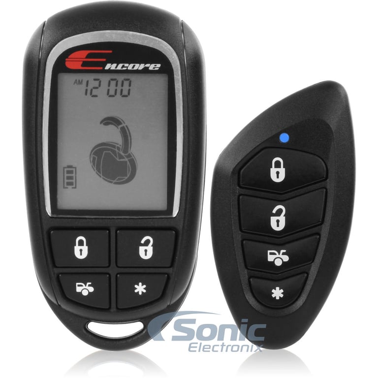 Encore E7 2-way Remote Start Keyless Entry Car Alarm and 4-Door Power Lock Kit Image 10