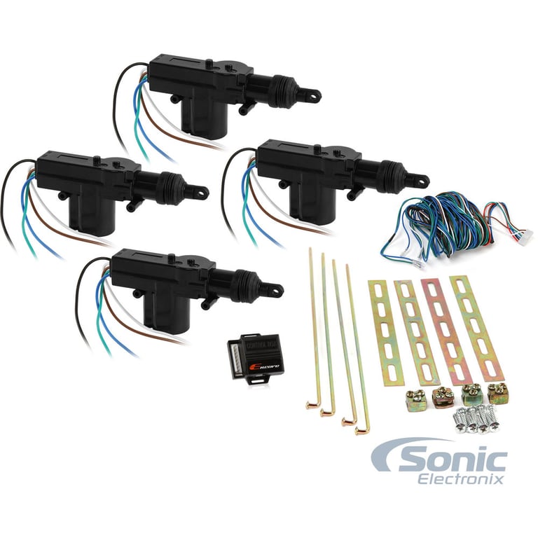 Encore E4 2-way Keyless Entry Car Alarm and 4-Door Power Lock Kit Image 3
