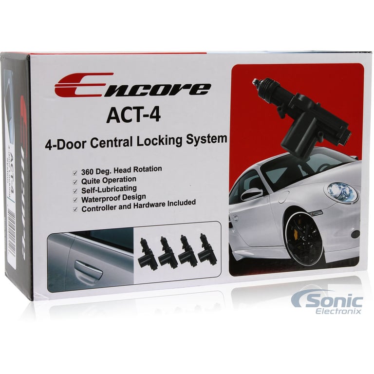 Encore E4 2-way Keyless Entry Car Alarm and 4-Door Power Lock Kit Image 8