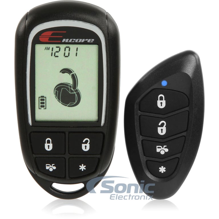 Encore E4 2-way Keyless Entry Car Alarm and 4-Door Power Lock Kit Image 9