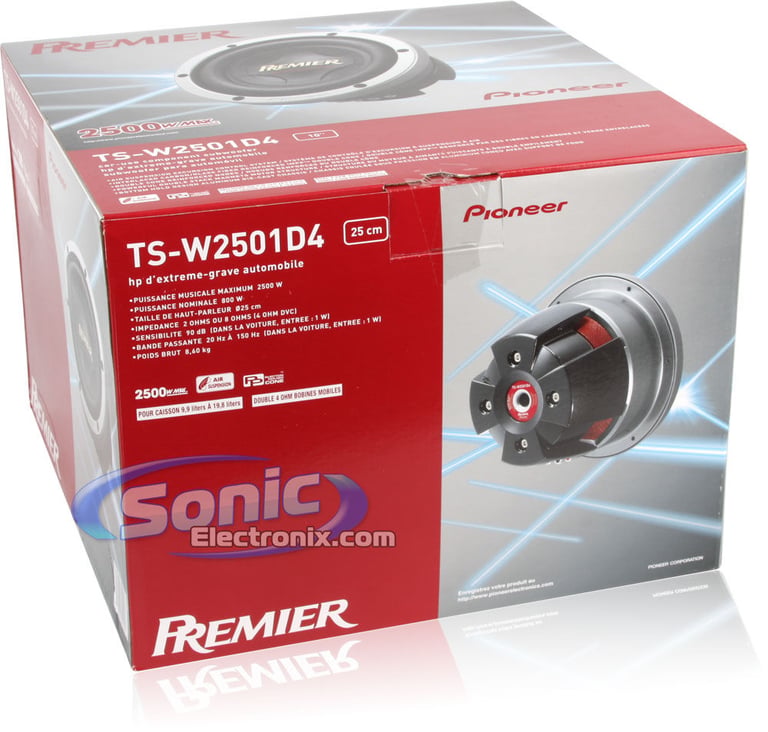 Pioneer Premier TS-W2501D4 Image 6