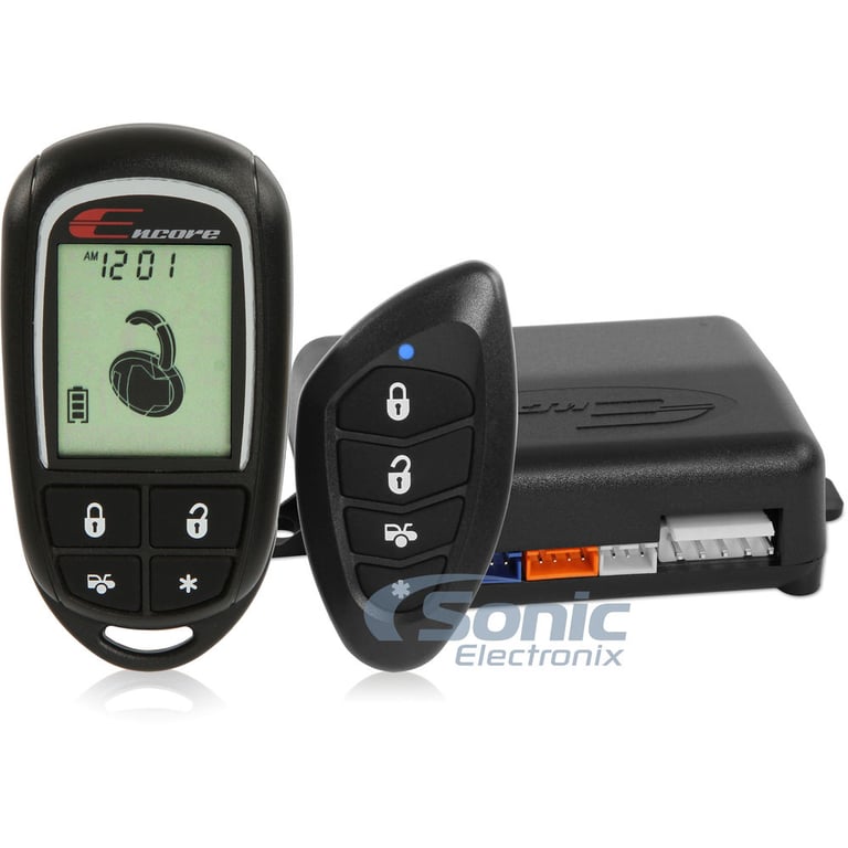 Encore E4 2-way Keyless Entry Car Alarm and 2-Door Power Lock Kit Image 2