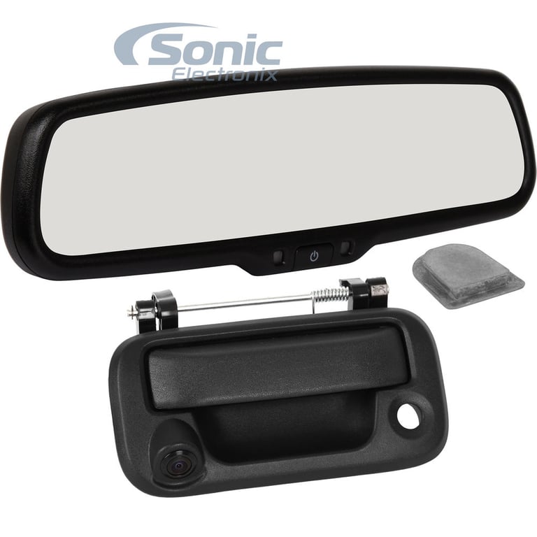 Crimestopper Rear View Mirror + Tailgate Camera for 2004-2015 Ford F-150/F-250 Image 1