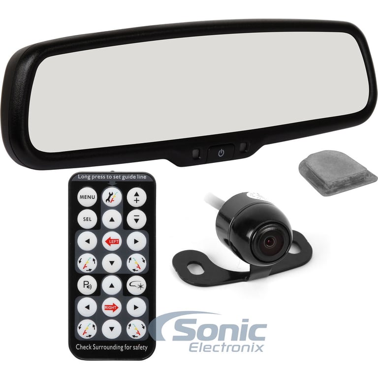 Crimestopper Rear View Mirror + Back-Up Camera for select 1998-2016 Ford SUV Image 1
