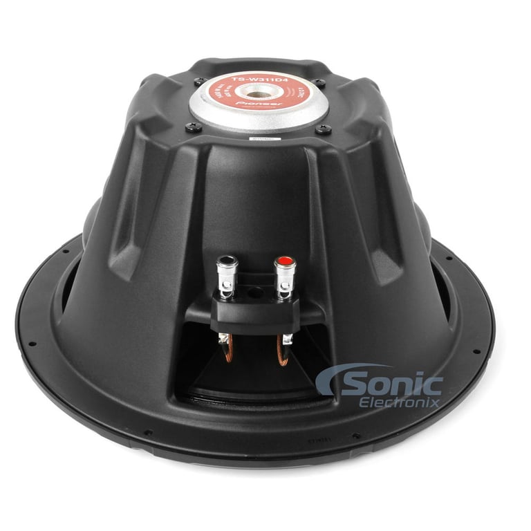 (2) Pioneer TS-W311D4 12" 400W RMS Subwoofers + Vented Enclosure + Speaker Wire Image 4