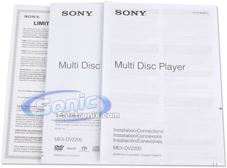 Sony MEX-DV2200 Image 10