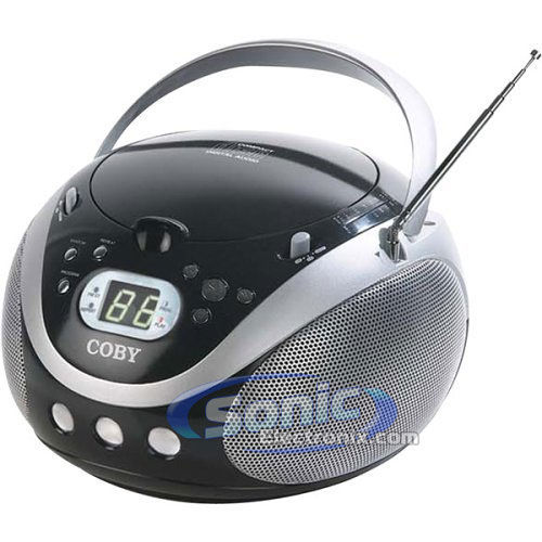 Coby CX-CD241 (CXCD241BLK) Portable AM/FM Radio CD Player - Black Image 1