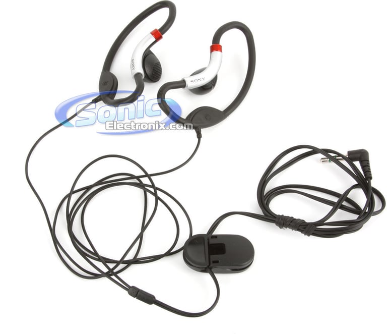 Sony MDRAS20J (MDR-AS20J) Active-Style Around Ear-Clip Sports Headphones - Black/Silver Image 2