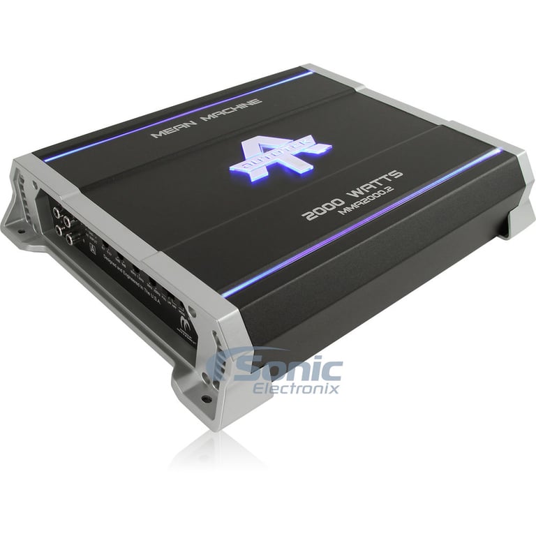 Autotek MMA2000.2 2 Channel Amplifier w/ Complete 4 AWG Amp Kit Image 2