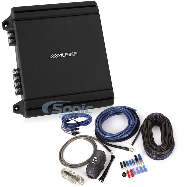 Alpine MRV-M250 Monoblock Amplifier + Complete 8 AWG OFC Amp Kit Image 1
