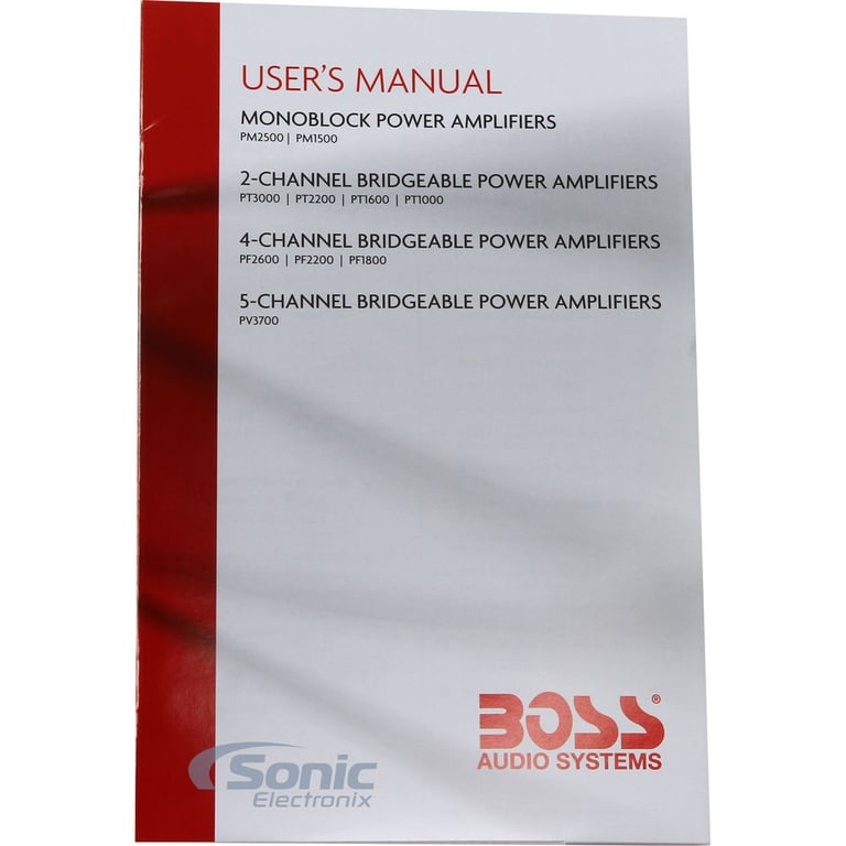 Boss PV3700 5 Channel Amplifier w/ Complete 4 AWG Amp Kit Image 8