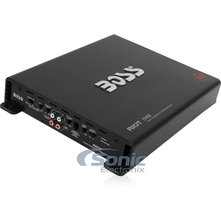 Boss R3400D Monoblock Amplifier w/ Complete 4 AWG Amp Kit Image 3