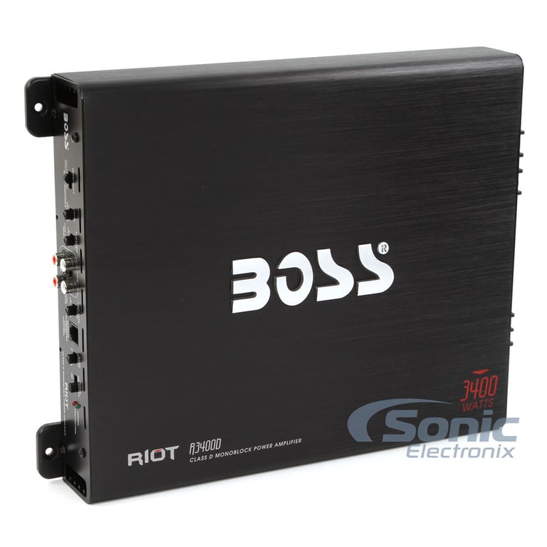 Boss R3400D Monoblock Amplifier w/ Complete 4 AWG Amp Kit Image 4