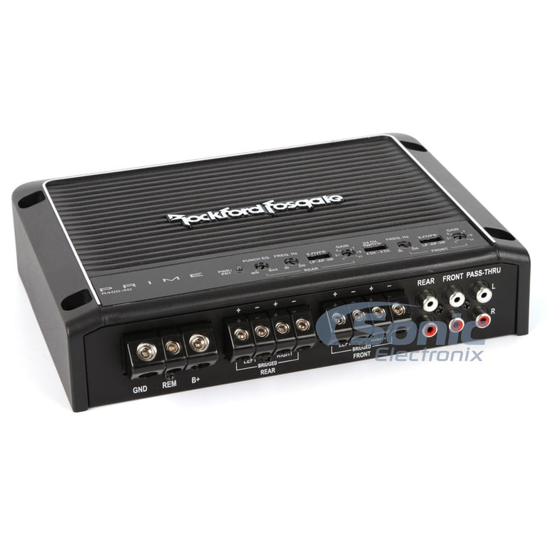 Rockford Fosgate Prime R400-4D 4 Channel Amplifier w/ Complete 4 AWG OFC Amp Kit Image 4