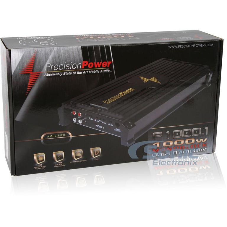 Precision Power PPI P1000.1 Monoblock Amplifier w/ 4 AWG OFC Amp Kit Image 11