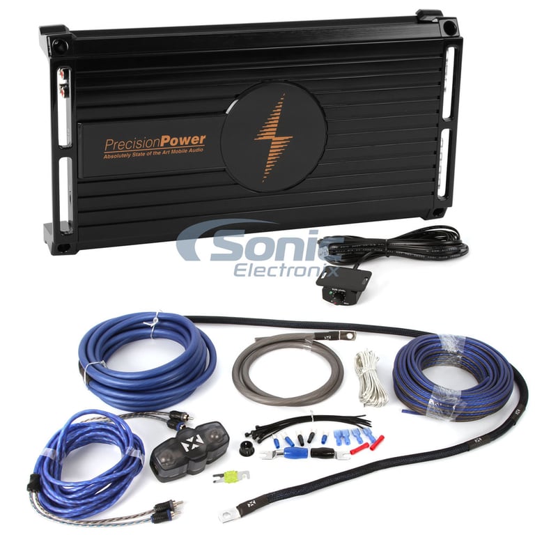 Precision Power PPI P1000.1 Monoblock Amplifier w/ 4 AWG OFC Amp Kit Image 1