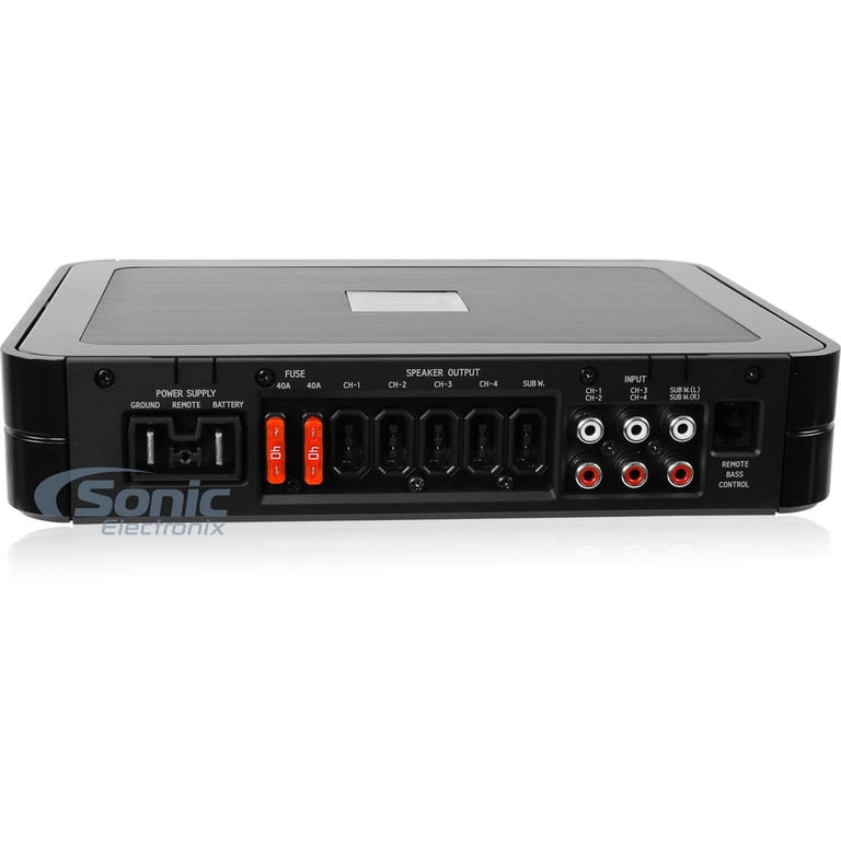 Alpine PDX-V9 5 Channel Amplifier + FREE NVX XKIT46 4 AWG OFC Amp Kit Image 5