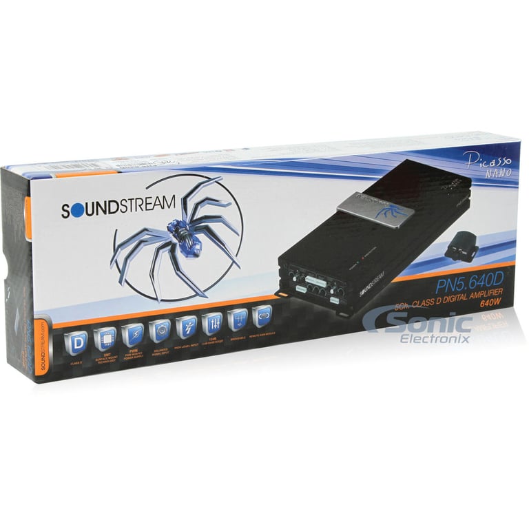 Soundstream PN5.640D 5 Channel Amplifier w/ Complete 4 AWG Amp Kit Image 11