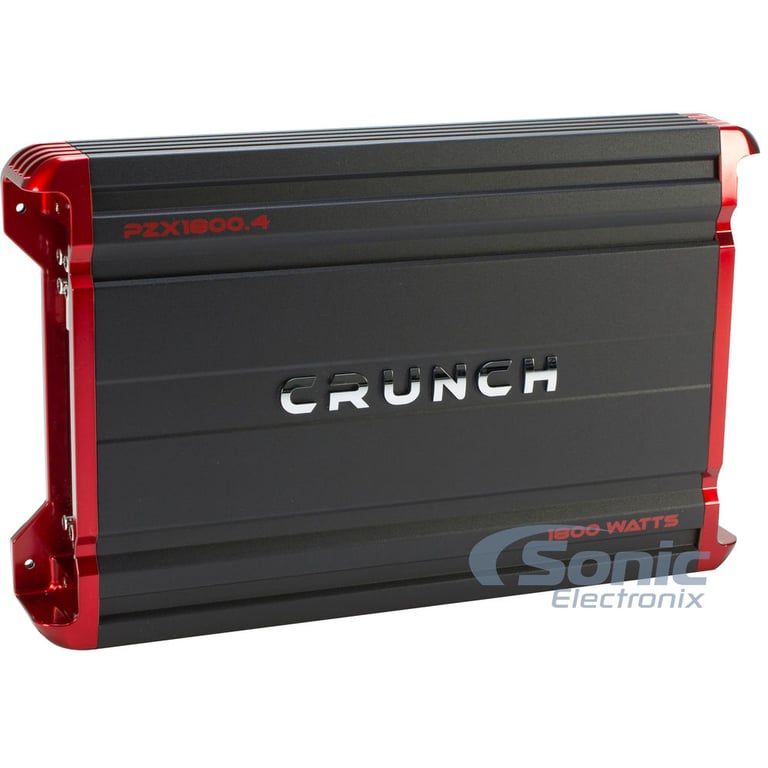Crunch PZX1800.4 4 Channel Amplifier w/ Complete 4 AWG Amp Kit Image 2