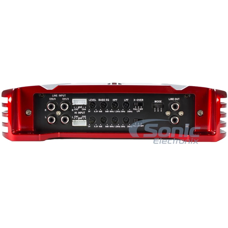 Crunch PZX1800.4 4 Channel Amplifier w/ Complete 4 AWG Amp Kit Image 3