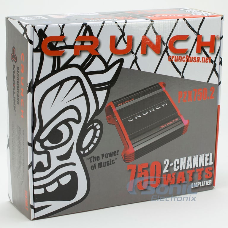 Crunch PZX750.2 2 Channel Amplifier w/ Complete 8 AWG Amp Kit Image 5