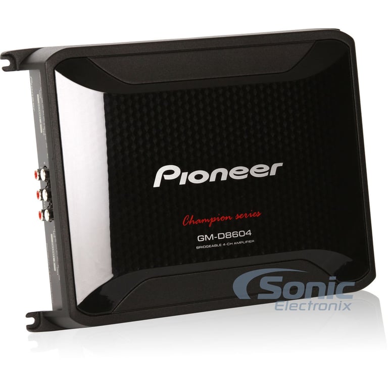 Pioneer GM-D8604 4 Channel Amplifier w/ Complete 4 AWG Amp Kit Image 2