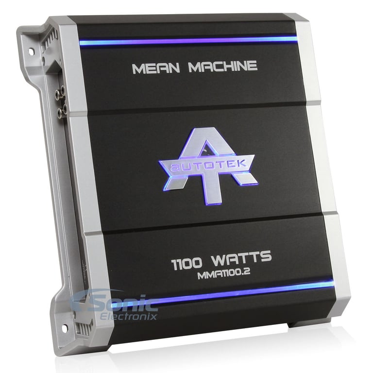 Autotek MMA1100.2 2 Channel Amplifier w/ Complete 4 AWG Amp Kit Image 3