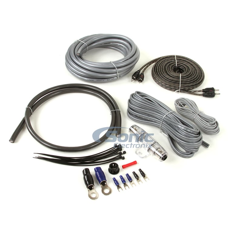 Autotek MMA1100.2 2 Channel Amplifier w/ Complete 4 AWG Amp Kit Image 9