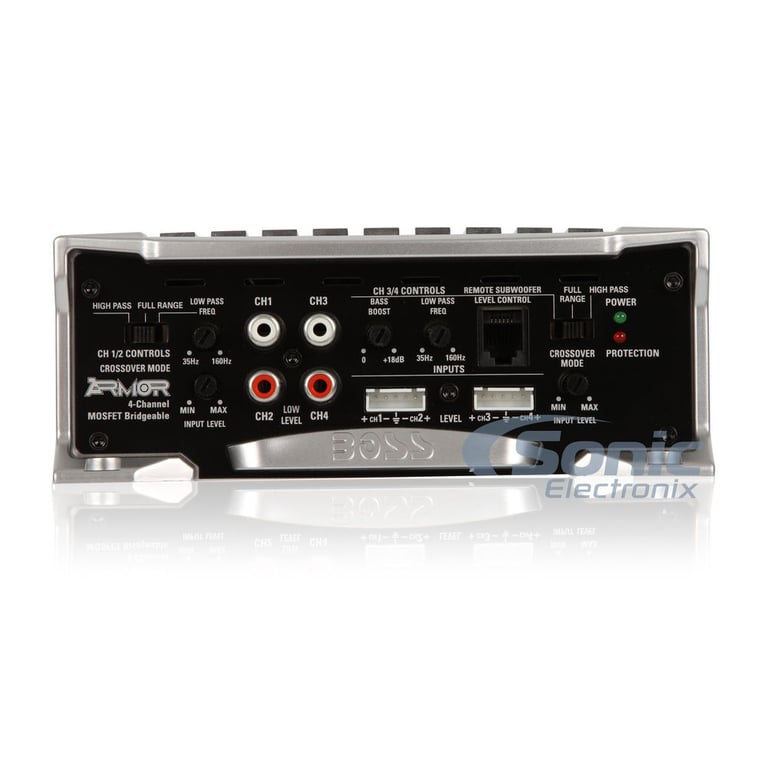 Boss AR1600.4 4 Channel Amplifier w/ Complete 4 AWG Amp Kit Image 3