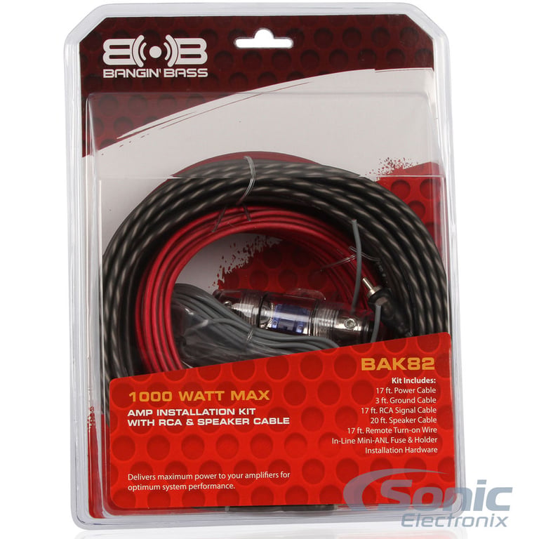 Boss AR1600.4 4 Channel Amplifier w/ Complete 4 AWG Amp Kit Image 17