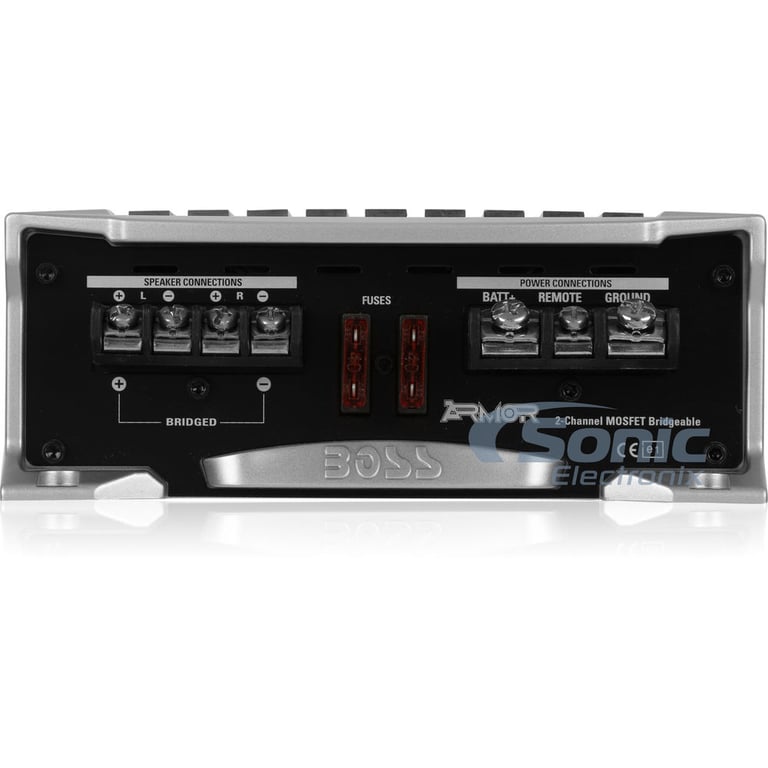Boss AR3000.2 2 Channel Amplifier w/ Complete 4 AWG Amp Kit Image 5