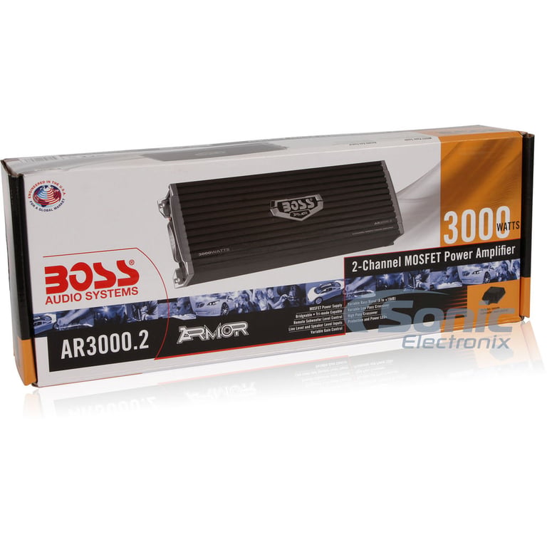 Boss AR3000.2 2 Channel Amplifier w/ Complete 4 AWG Amp Kit Image 9