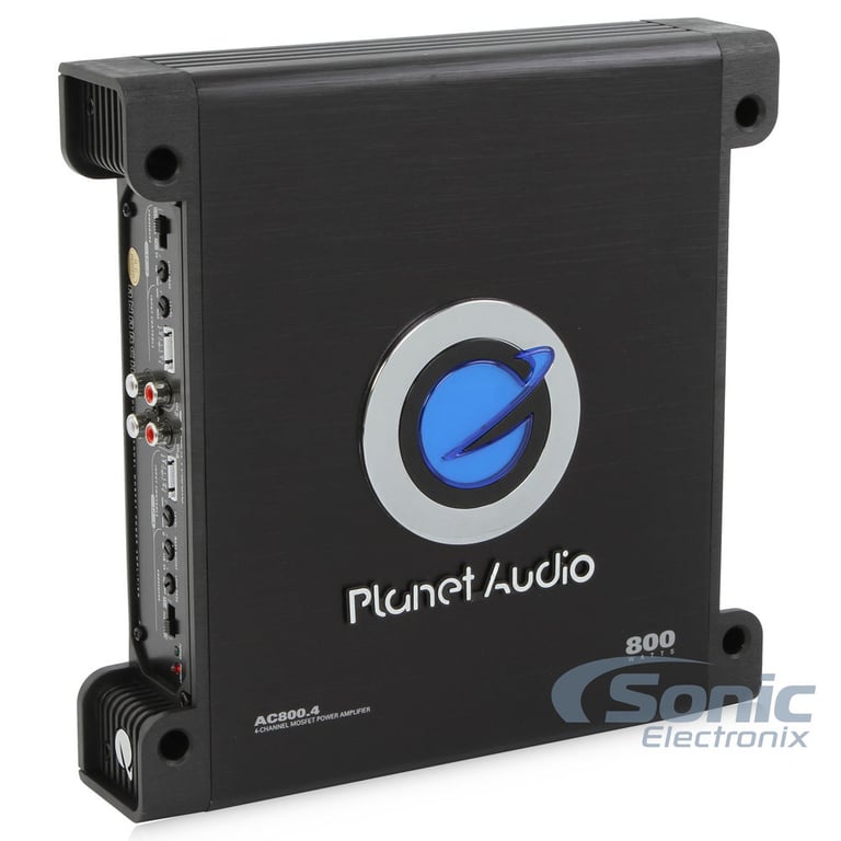 Planet Audio AC800.4 4 Channel Amplifier w/ Complete 4 AWG Amp Kit Image 4