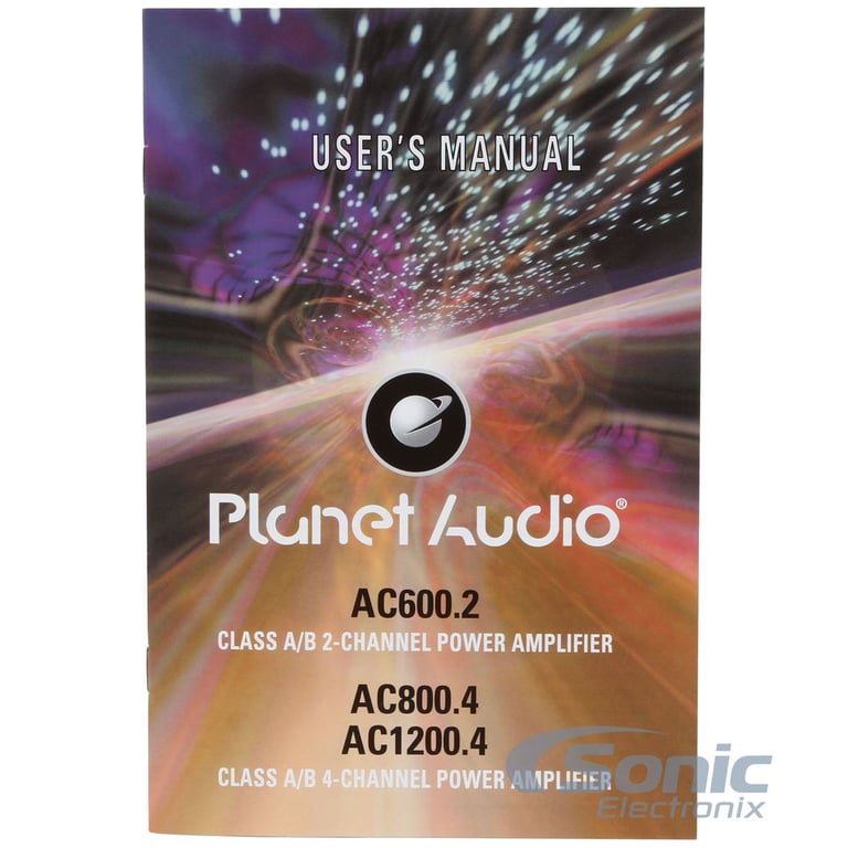 Planet Audio AC800.4 4 Channel Amplifier w/ Complete 4 AWG Amp Kit Image 8