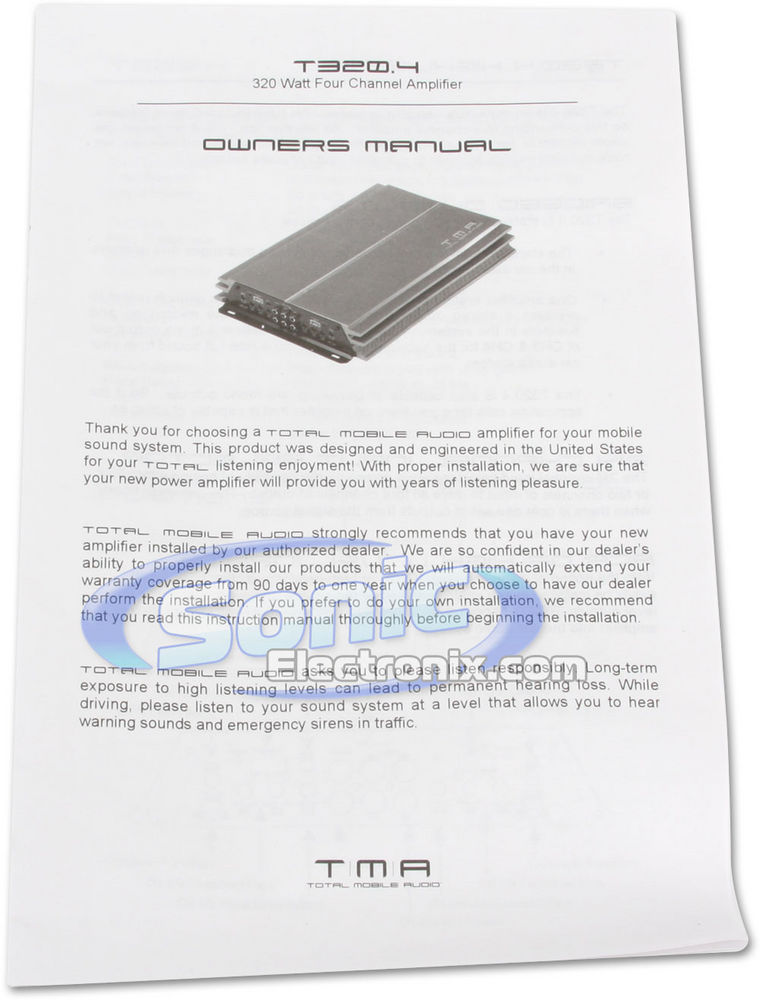 TOTAL Mobile Audio T320.4 Open Box Image 5