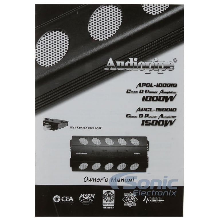 Audiopipe APCL-15001D Monoblock Amplifier w/ Complete 4 AWG OFC Amp Kit Image 8