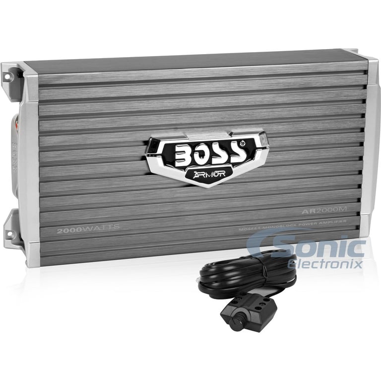 Boss AR2000M 2000W Monoblock Amplifier + 4 Gauge Amp Wiring Kit Image 2