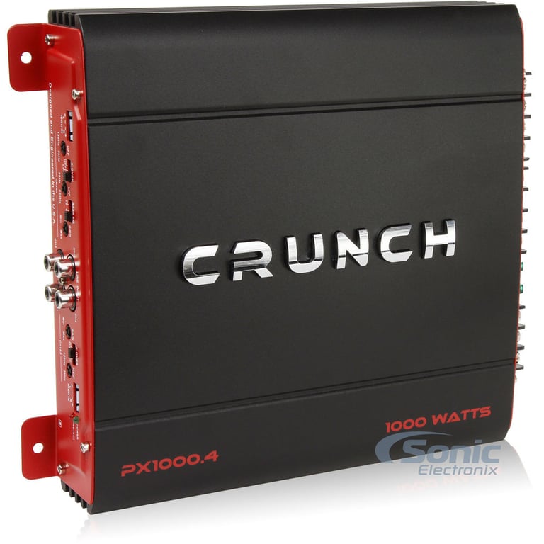 Crunch PX1000.4 4 Channel Amplifier w/ Complete 4 AWG Amp Kit Image 3