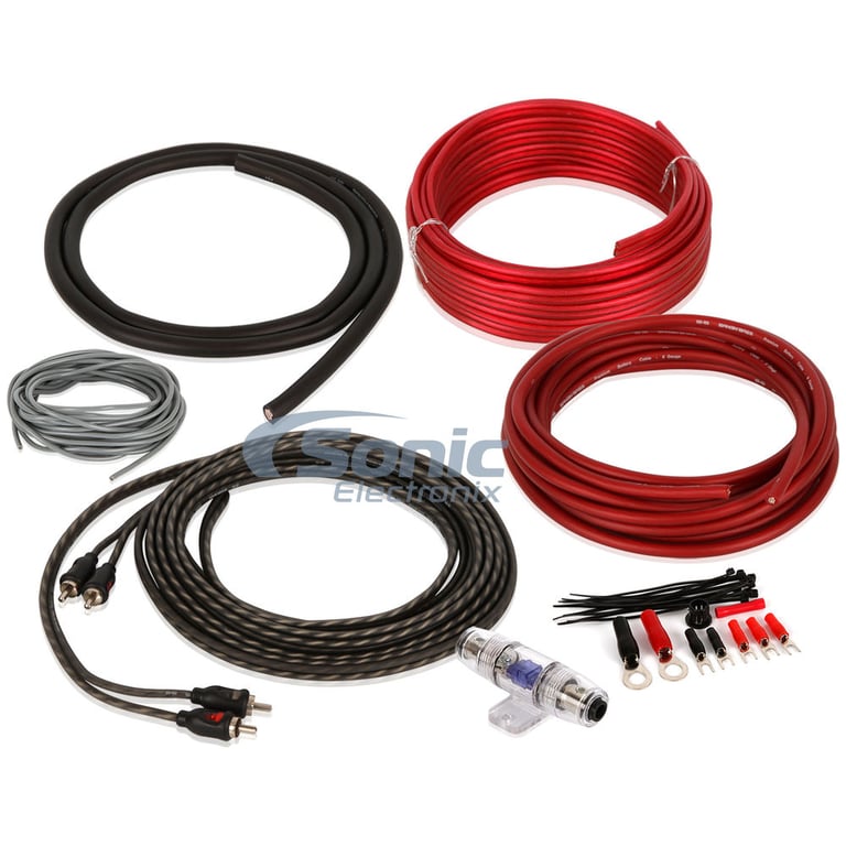 Crunch PX1000.4 4 Channel Amplifier w/ Complete 4 AWG Amp Kit Image 7